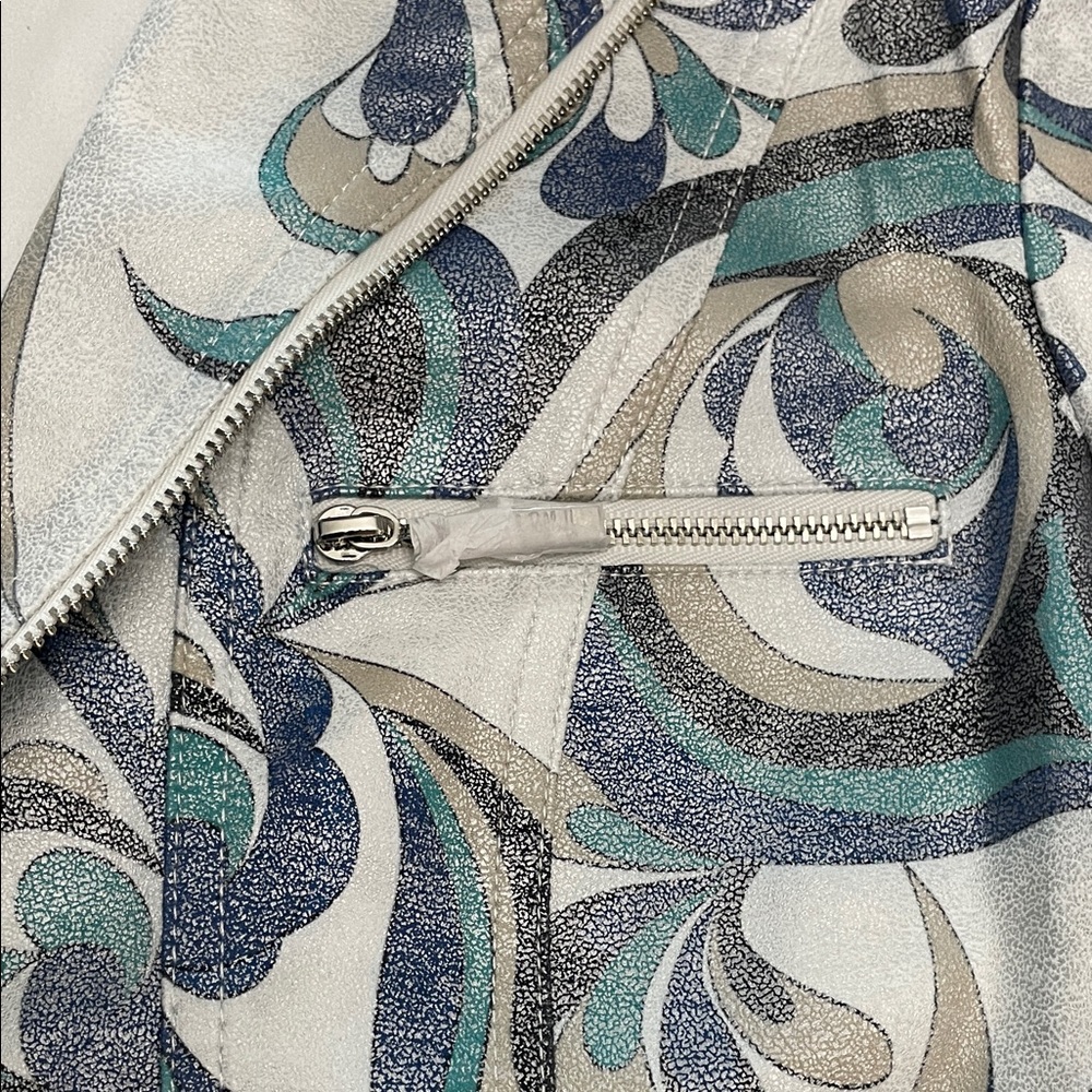 Joseph Ribkoff NWOT Moto Jacket 231951 Swirl Pattern Blazer- Size Medium - Picture 5 of 15